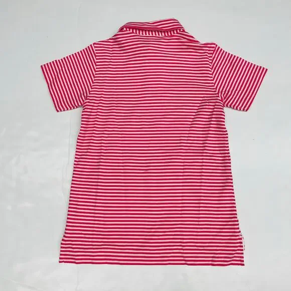 NWT TBBC Size 6 Prim & Proper Polo in Palm Springs Punch Pink Stripe - Picture 3 of 3